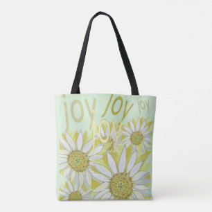 Bolsa Tote Sinta as flores da alegria natural