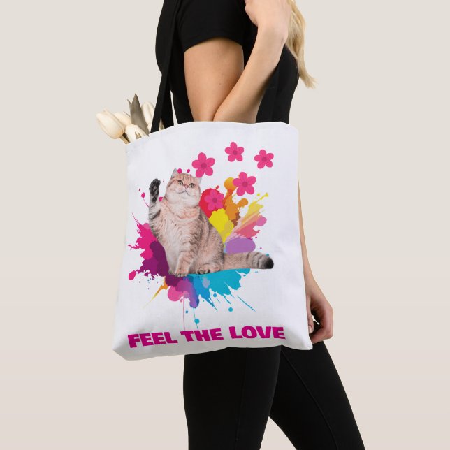 BOLSA TOTE SINTA O AMOR DESIGN MODERNO (Close Up)