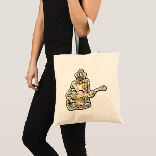 Bolsa Tote Sinta os Blues - Design de violão artístico