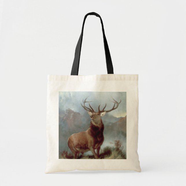 Bolsa Tote Sir Edwin Landseer | Monarca do Glen, 1851 (Frente)