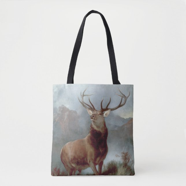 Bolsa Tote Sir Edwin Landseer | Monarca do Glen, 1851 (Frente)