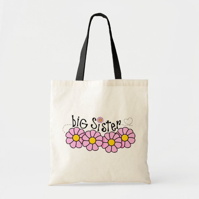 Bolsa Tote Sis grande da margarida (Frente)