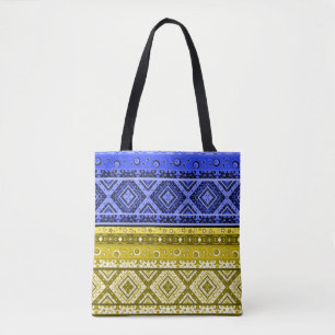Bolsa Tote Sistema geométrico abstrato moderno de decoraçã