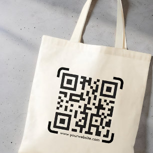 Bolsa Tote Site de Código QR de Varredura Empresarial Moderno