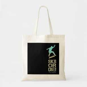 Bolsa Tote Sk8 Ou Morra! Olli Skater Vintage Para Skateboard