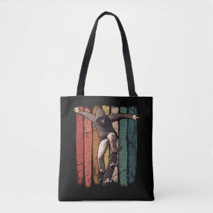 Bolsa Tote Skateboard - Vintage Retro Skateboarder