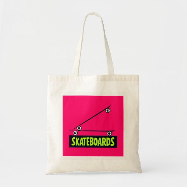 Bolsa Tote Skateboards Minimal 3D Lettering (Frente)