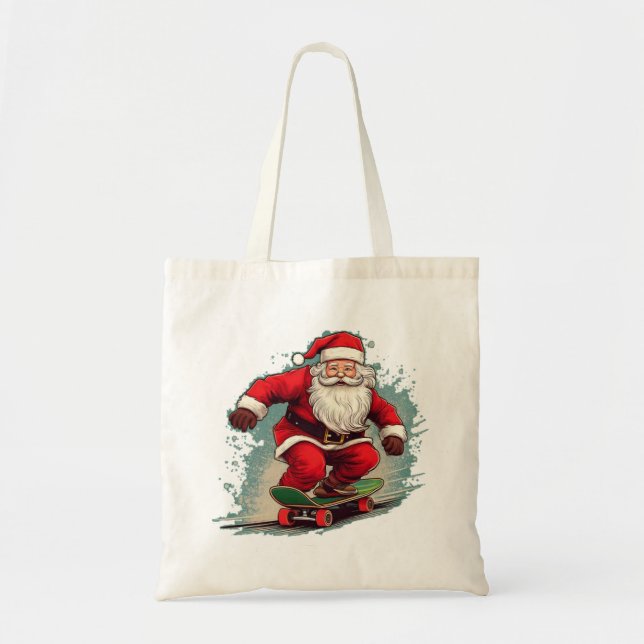 Bolsa Tote Skater de papais noeis (Frente)