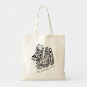 Bolsa Tote Skates De Dança De Gelo Da Arte De Sking