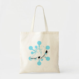 Bolsa Tote Skates de gelo do floco de neve