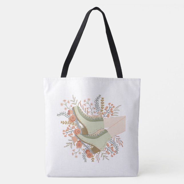 Bolsa Tote Skates do cilindro com a barra do ombro (Frente)