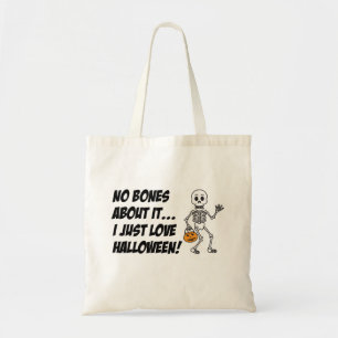 Bolsa Tote Skeleton Pun Cartoon Trick Ou Treine Halloween Bag