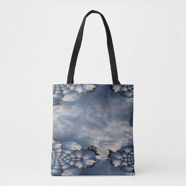 Bolsa Tote Skies Sunset Fractal (Frente)
