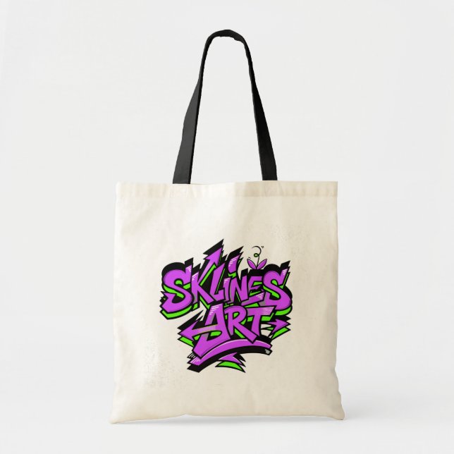 Bolsa Tote SklinesArt – Bold Graffiti Logo (Frente)