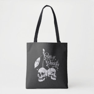Bolsa Tote Skull Cherry Spooky and Sweet Gothic Halloween
