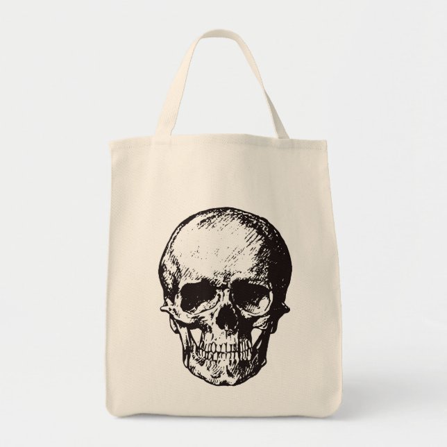 Bolsa Tote Skull Fantasy Art Rock Punk Heavy Metal (Frente)