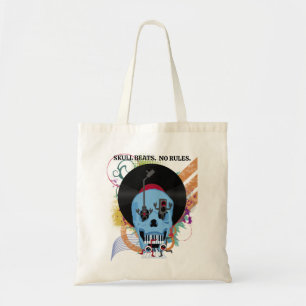 Bolsa Tote Skull Music Grunge Splatter