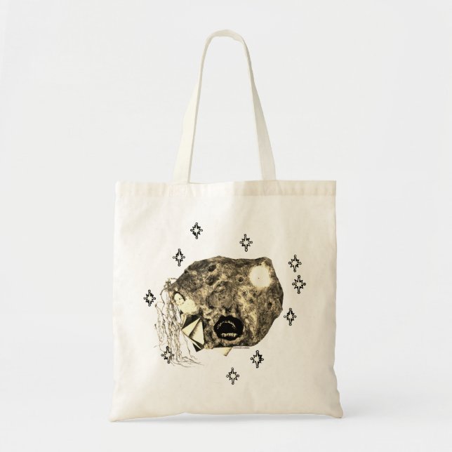Bolsa Tote Skwot Acima do Mestre Asteroidhead w Estrelas em S (Frente)