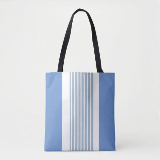 Bolsa Tote Sky Blue With Stripes