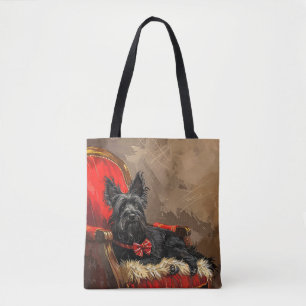 Bolsa Tote Skye Terrier Cachorro Natal Festivo