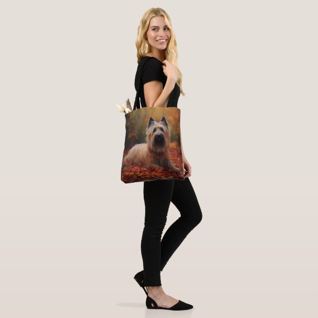 Bolsa Tote Skye Terrier no outono deixa cair inspiração (No(a) Modelo)