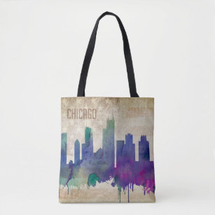 skyline canvas grocery bolsa