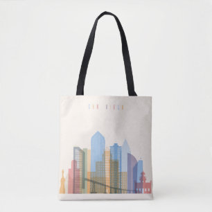 Bolsa Tote Skyline da cidade de San Diego