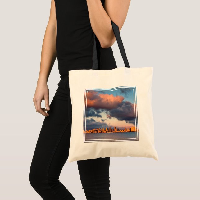 Bolsa Tote Skyline da cidade de San Diego Bay (Frente (produto))