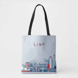 Bolsa Tote Skyline da cidade de Sydney Austrália