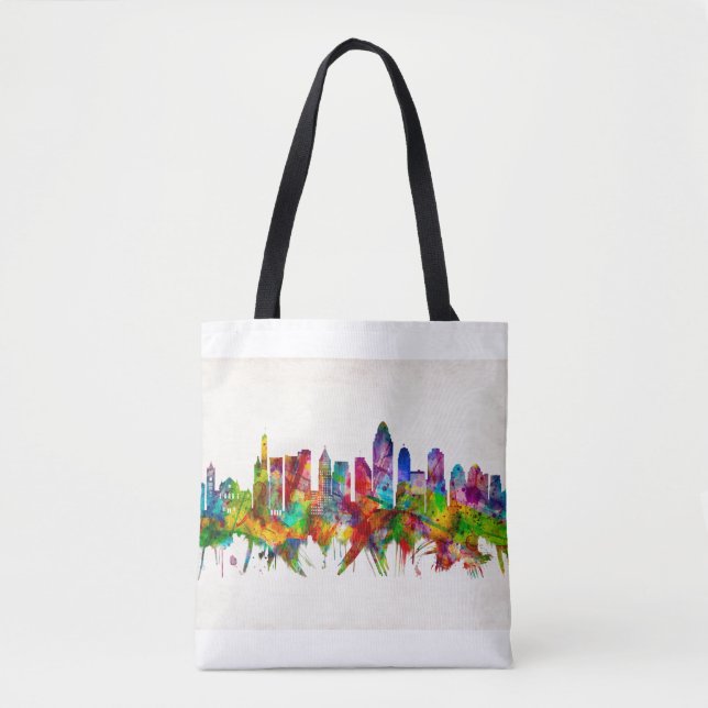 Bolsa Tote Skyline de Cincinnati Ohio (Frente)