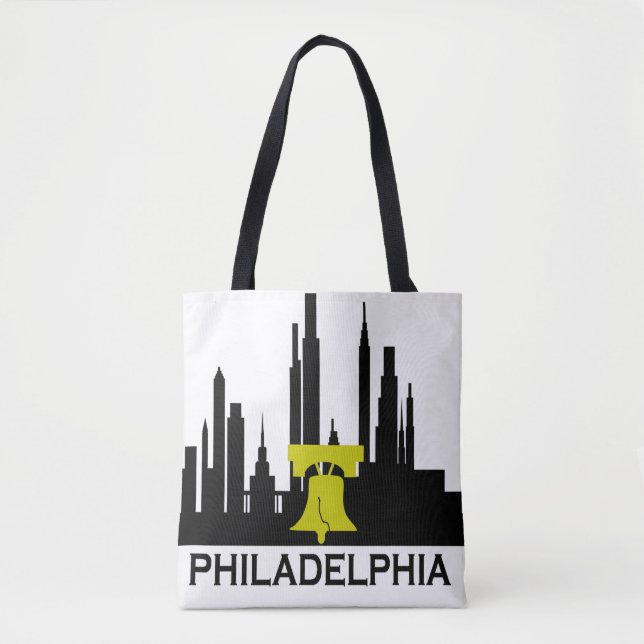 Bolsa Tote Skyline de Philadelphfia (Frente)