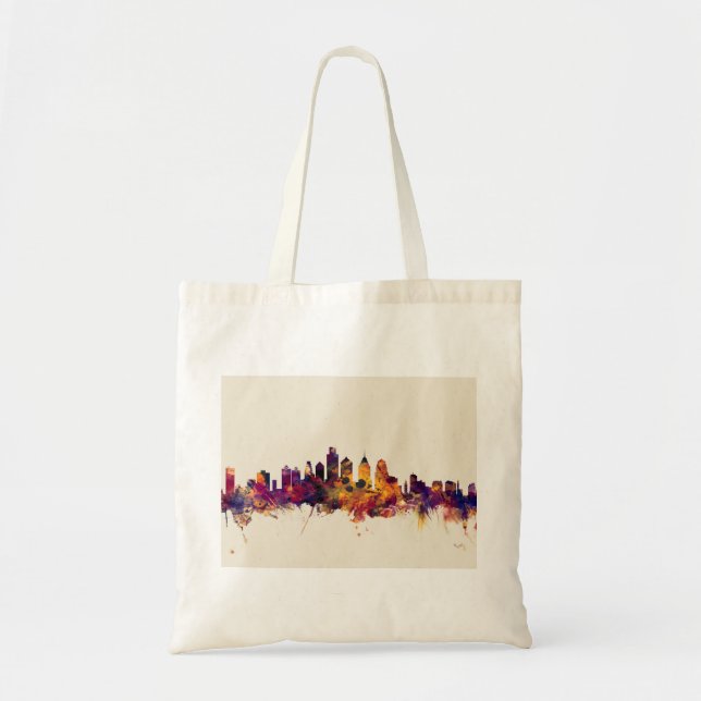 Bolsa Tote Skyline de Philadelphfia Pensilvânia (Frente)