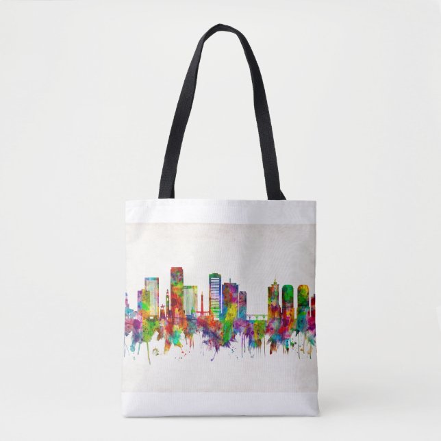 Bolsa Tote Skyline de Richmond Virginia (Frente)