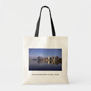 Bolsa Tote Skyline de Vancôver, Columbia Britânica, Canadá