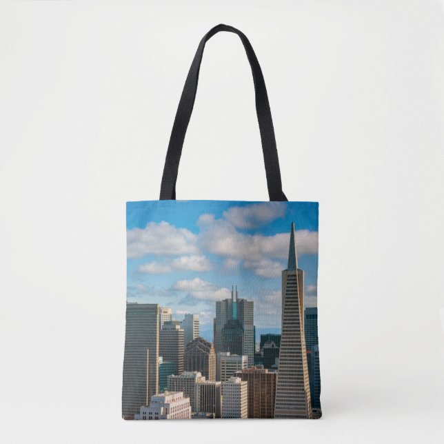 Bolsa Tote Skyline do Distrito Financeiro de São Francisco (Frente)