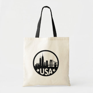 Bolsa Tote Skyline Silhouette EUA