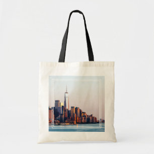 Bolsa Tote Skyline View Sunset de Nova York - World Trade Cen