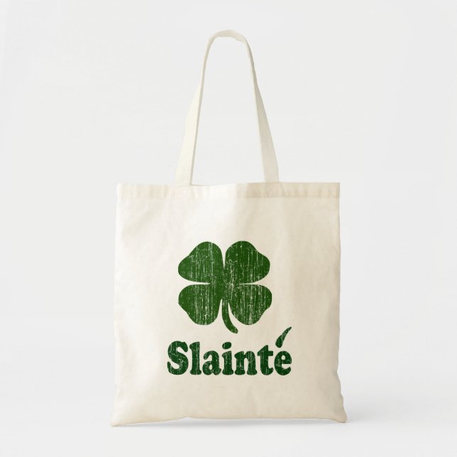 Bolsa Tote Slainte Shamrock (Frente)