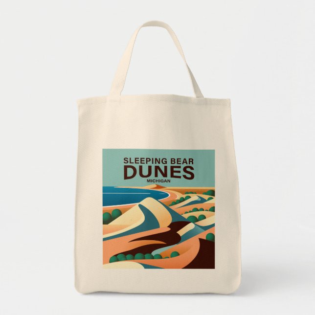 Bolsa Tote Slear Bear Dunes Michigan (Frente)