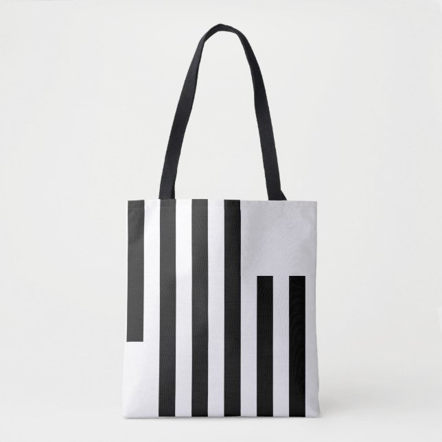 Bolsa Tote Sleek Black & White Custom Totoag (Frente)