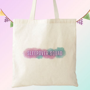 Bolsa Tote Sleepover Squard Favor do Bonito pastel