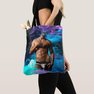 Bolsa Tote SlipperyJoe's cueca masculina musculosa protuberân
