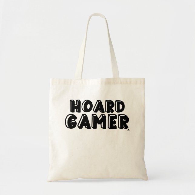 Bolsa Tote Slogan de Coleta de Conselhos do Hoard Gamer Fun (Frente)
