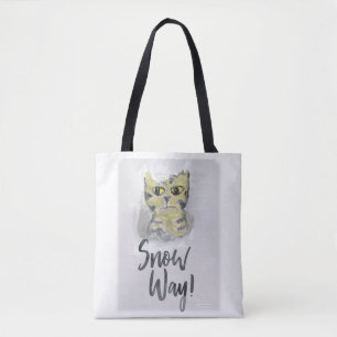 Bolsa Tote Slogan De Gato Pintado, Bonito E Divertido