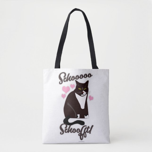 Bolsa Tote Slogan De Gato Tão Engraçado (Frente)