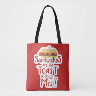 Bolsa Tote Slogan tão engraçado do sanduíche