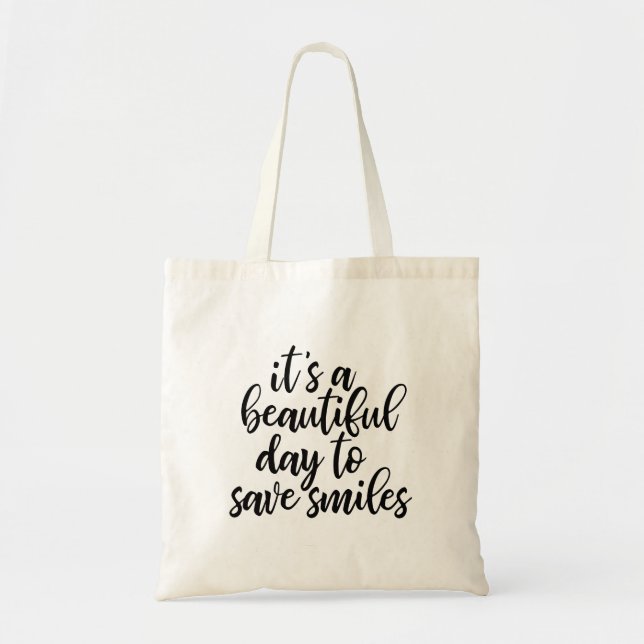 Bolsa Tote Slogan Tote Bag Engraçado (Frente)