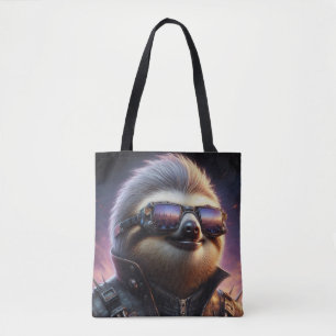 Bolsa Tote Sloth Cyberpunk
