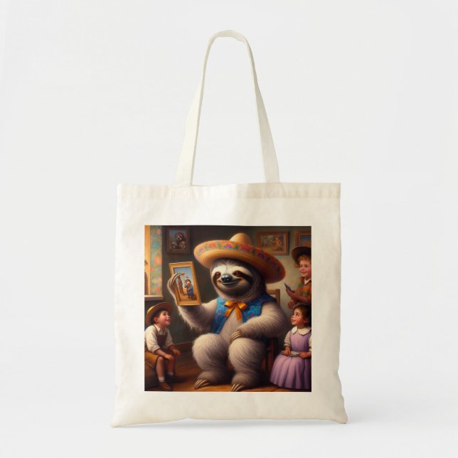 Bolsa Tote Sloth Grandpa (Frente)
