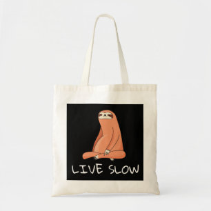 Bolsa Tote Sloth Live Slow Tot Bag